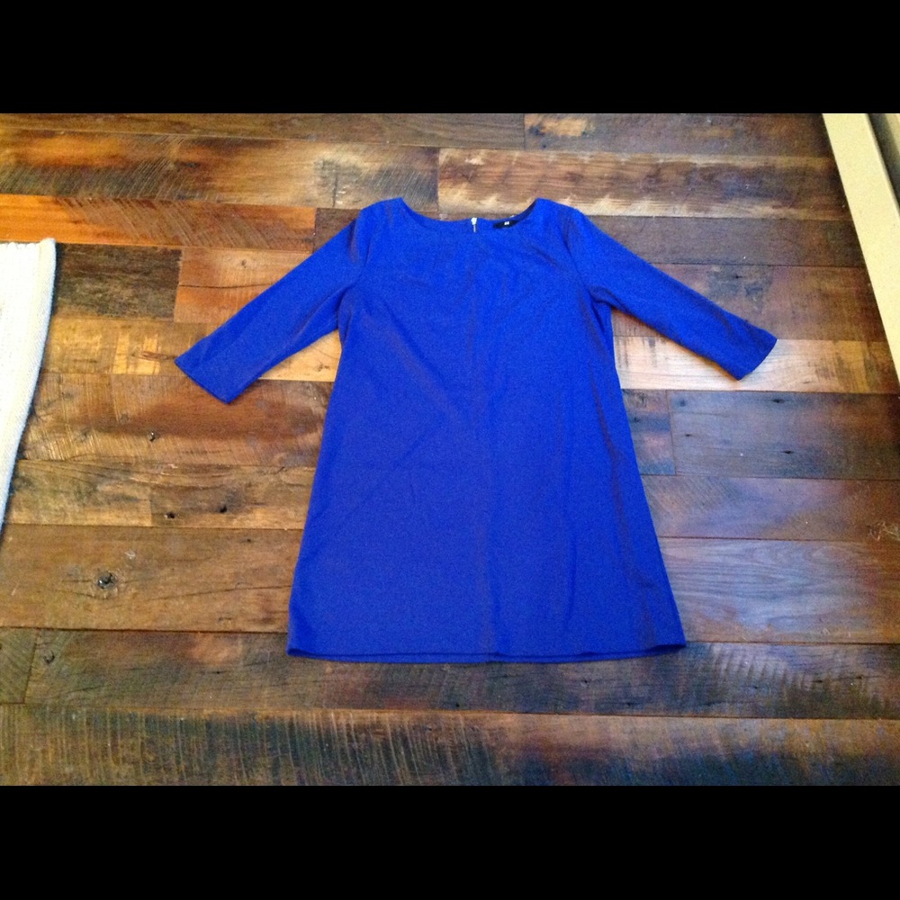 Blue shift dress
